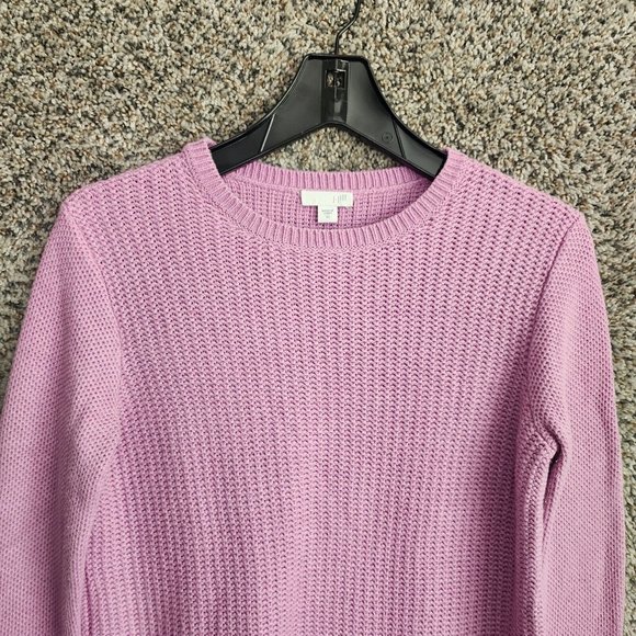J Jill‎ Sweater Womens XS Purple Knit Crew Neck Pullover Oversized Casual Ladies - Picture 4 of 7